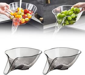 Creyjalab 764401938019 Multi-functional Drain Basket With Spout Plastic Kitchen Sink Strainer