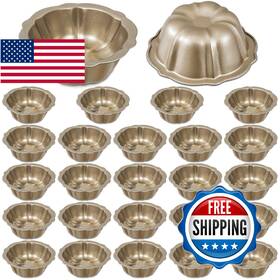 B0fb8rhnf4 Ctosree 24 Pcs 4 Inches Fluted Mini Cake Pan Nonstick Carbon Ste B0fb8rhnf4 Ctosree 24 Pcs 4 Inches Fluted Mini Cake Pan Nonstick Carbon Ste