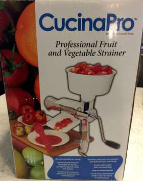 Cucinapro 855990030465 Cucina Professional Fruit And Vegetable Strainer- Easy Purees- No Coring/peeling Cucinapro 855990030465 Cucina Professional Fruit And Vegetable Strainer- Easy Purees- No Coring/peeling