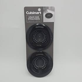 Cuisinart 042221872738 Sink Strainer Set Drain Trap Screen Black