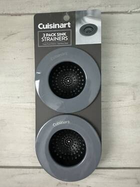 Cuisinart 042887854680 2 Pack Sink Strainers Gray Stainless Steel New In Package