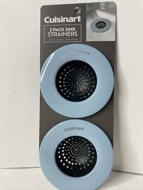 Cuisinart 042887872844 Sink Strainer Set Of 2 Silicone Food Catcher Drain Trap Basket Blue Cuisinart 042887872844 Sink Strainer Set Of 2 Silicone Food Catcher Drain Trap Basket Blue