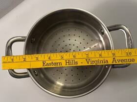 65116-18s Cuisinart 65116 Stainless Steel Steamer Insert Strainer With Dual Handles