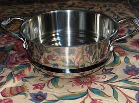 86116-20 Cuisinart Strainer Steamer With Handles Stainless Steel 8.5 Inch W 4 H 86116-20 Cuisinart Strainer Steamer With Handles Stainless Steel 8.5 Inch W 4 H