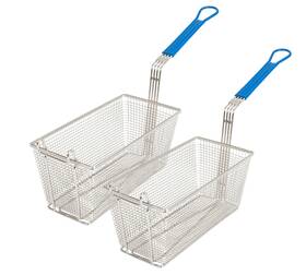 Cuisine Ready 197644603053 Deep Fryer Basket 2-pack Commercial Fry With Handle 13.25 Inch X 6.5 Cuisine Ready 197644603053 Deep Fryer Basket 2-pack Commercial Fry With Handle 13.25 Inch X 6.5