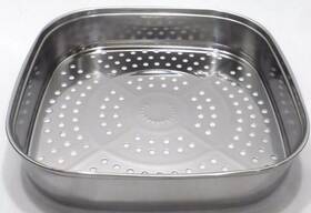 714-923 Curtis Stone 12 Inch Square Stainless Steel Steamer Colander Strainer Nib 714-923 Curtis Stone 12 Inch Square Stainless Steel Steamer Colander Strainer Nib