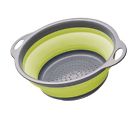 Cwgcolgrn Collapsible Plastic Collander Cm Vegetable Fruit Strainer 696736755804