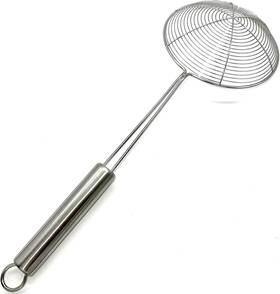 Sssk-13s Cyoufine 13.7-inch Spider Strainer Skimmer Stainless Steel Pasta Spoon For Cooki Sssk-13s Cyoufine 13.7-inch Spider Strainer Skimmer Stainless Steel Pasta Spoon For Cooki