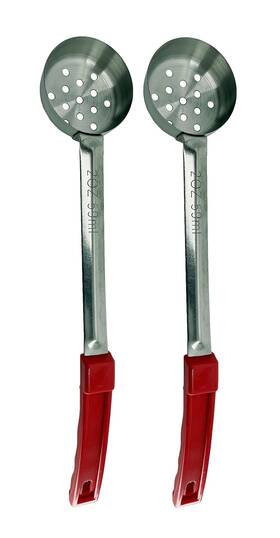 Dsb2ps2 Dashers Spice & Beans Stainless Steel Portion Control Serving Spoon - Pack Of 2 Oz Perforated