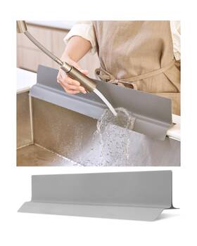 Dearcus 809608171189 23 Inches 100% Premium Silicone Kitchen Sink Splash Guard - Non Slip Strong S