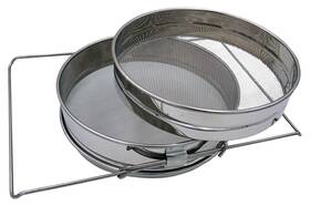 Deckas 791282281514 Honey Strainer Stainless Steel Double Sieve Beekeeping Filter With Arms Deckas 791282281514 Honey Strainer Stainless Steel Double Sieve Beekeeping Filter With Arms