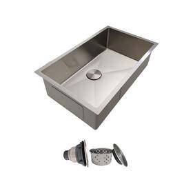 Deu3018-18g Delironexu 30 Inch Undermount Kitchen Sink - 18 Gauge Stainless Steel Single