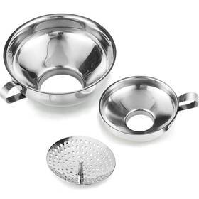 Delove 759337347028 Canning Funnel With Strainer For Wide And Regular Mason Jars - Wide-mouth