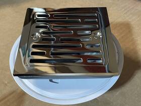 Dt062412-pn Delta Faucet 4 Inch Tile-in Square Shower Floor Drain Polished Nickel