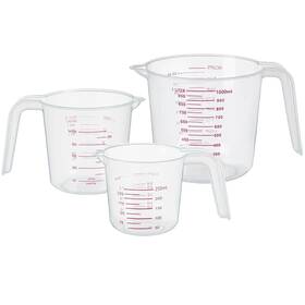 Deluxsa 713424299157 3 Pack Measuring Cup Set Includes 250ml 1-cup 500ml 2-cup Large White Deluxsa 713424299157 3 Pack Measuring Cup Set Includes 250ml 1-cup 500ml 2-cup Large White