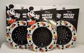 Disney Mickey26 3 Mickey Mouse Sink Strainers Hard Plastic