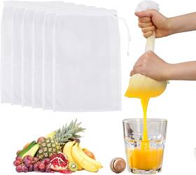 Vatrcvne9 Divina Vitae 6pack Nut Bag Strainer 8 X 6 Inch Cheesecloth Bags For Straining Nylon Cheese Cl