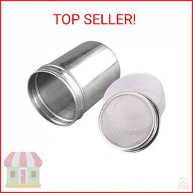 Dnhcll 713482698527 Stainless Steel Fine Mesh Shaker Cinnamon Icing Sugar Powder Cocoa Flour Dnhcll 713482698527 Stainless Steel Fine Mesh Shaker Cinnamon Icing Sugar Powder Cocoa Flour