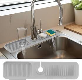 Lsc-61 Doeklpo 24 Inch Kitchen Sink Splash Guard 5 Slope Fast 5.5 Gray