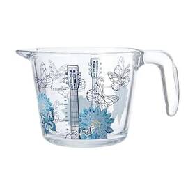 5325457 Dolly Parton Glass Measuring Cup Easy-read Markings Spout And 2 Blue
