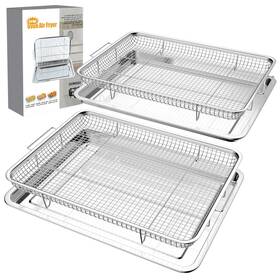Airfryer101 Donguli Air Fryer Basket For Oven 15.7 Inch X11.8 2-pair Set Large And