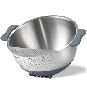 Ec-01 Dopmep Rice Washer Strainer Bowl Quinoa Washing 18/10 Stainless Steel Colander