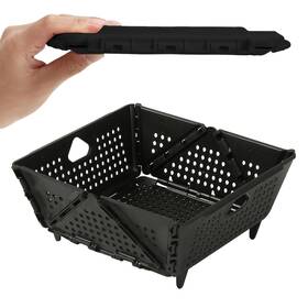 Fb-b-1 Dopmep Plastic Collapsible Colander - Foldable Drain Basket With Resting Feet Kitc