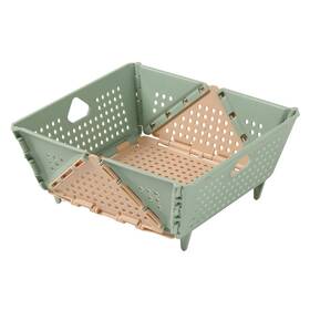 Dopmep Fb-g/a-1 Plastic Collapsible Colander - Foldable Drain Basket With Resting Feet Kitc
