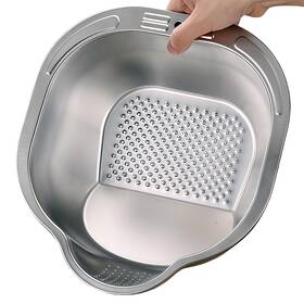 Rc-14 Dopmep Rice Washer Strainer Bowl Stainless Steel Colander Quinoa Washing Versat Rc-14 Dopmep Rice Washer Strainer Bowl Stainless Steel Colander Quinoa Washing Versat