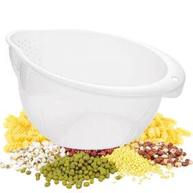 Rc-pp03 Dopmep Rice Washer Strainer Bowl Plastic Side Drainers For Washing Rinsing Small Gr