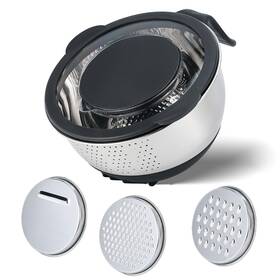 Yj-27cm Dopmep Kitchen Strainers And Colanders With Handle Stainless Steel Grater Cont