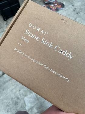 Dorai 860002379531 Home Sink Caddy - Water Absorbing Stone Tray Slate