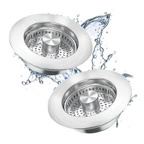 Doulfan 304/abs Upgraded Kitchen Sink Drain Strainer 10000 Press Test Sus 304 3in1 Pop-up S Inch