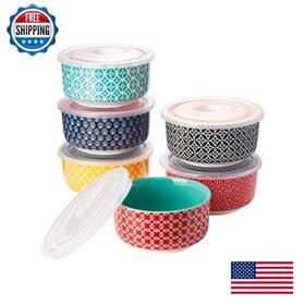 B0cq4wznyc Dowan 6oz Ramekins With Lids - Oven Safe Ceramic For Creme Brulee Souffle