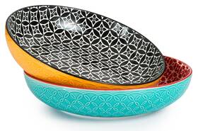 Dk-ke-183 Dowan 11.5 Inch Large Serving Platter 2.9 Quart Decorative Fruit Bowl For Kitchen C Dk-ke-183 Dowan 11.5 Inch Large Serving Platter 2.9 Quart Decorative Fruit Bowl For Kitchen C