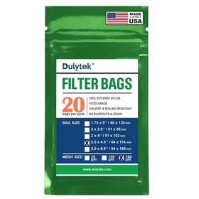 Dfb1602-n Dulytek Premium Nylon 20 Pcs Filter Bags 160 Micron 2.5 Inch X 4.5 Double-sti