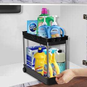 2tsink Durmmur Upgrade Wheels Under Sink Organizers And Storage Multi-purpose 2 1 Pack