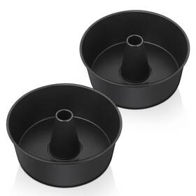 B0btd1djvr E-far Angel Food Cake Pan Set Of 2 10-inch Non-stick Tube Baking Pound Chiffon
