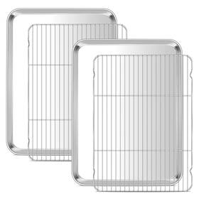 B0fbw33xz6 E-far Large Stainless Steel Baking Sheet And Wire Rack Set 20x14 Inch Cookie Pan Tray B0fbw33xz6 E-far Large Stainless Steel Baking Sheet And Wire Rack Set 20x14 Inch Cookie Pan Tray