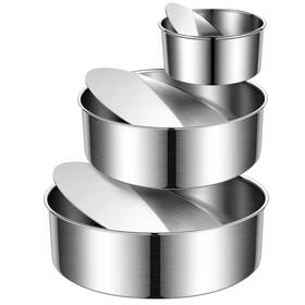 B0f5wt9rm5 E-gtong 4 Inch 7 9 Round Cake Pan Set Non-stick Removable Bottom Leakproof Bake