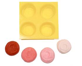B07vz7jsbg Edelaine S Edelaines Silicone Molds - 4 Cavity Rose For Cream Cheese Mints Chocolate Mold