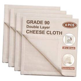 Us-a1mcdp-004 Efond Cheese Cloths 4-pack Double Layers 20x20inch