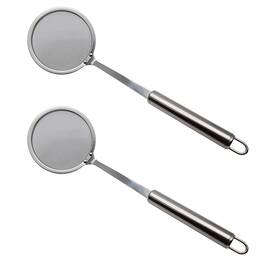 Eiks 765390289472 2 Packs Fine Mesh Skimmer Ladle For Grease Gravy And Foam With 9 Inche