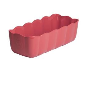 B0dq1474ls Emile Henry France Ceramic Loaf Dish Madeleine Collection 11.2x5.1x3.5 Red