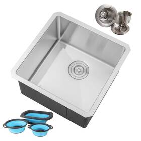 Arl-r1818-ckc Emoderndecor Kitchen Sinks 18 Inch Single Bowl Undermount 16-gauge Stainless Steel
