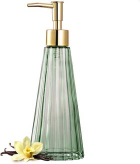 Cs-f0j0-t14l Empo Vintage Elegant Glass Soap Dispenser Liquid Standard Green