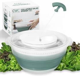 Enchante Direct 313028655658 Cook With Color Collapsible Salad Spinner - 4 Quart Space Saving Lettuce Dryer Enchante Direct 313028655658 Cook With Color Collapsible Salad Spinner - 4 Quart Space Saving Lettuce Dryer