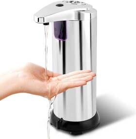 22356009 Equivira Stainless Steel Automatic Soap Dispenser 8.45 Oz. Infrared Simple Silver