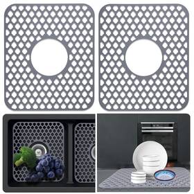 Eternelovery 768434991904 Sink Protectors For Kitchen 2pcs Mats Silicone Protec