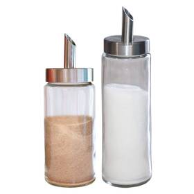 Etrog Global 748433353996 Sugar And Cinnamon Dispenser/pourer/shaker Modren Stile Brushed Nickel - St